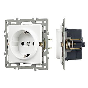 Механизм электрической розетки Arlight SCT-GP-MEU-PL-WH (250V, 16A) 043739