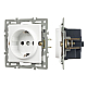 Механизм электрической розетки Arlight SCT-GP-MEU-PL-WH (250V, 16A) 043739