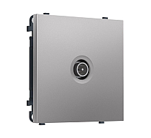 Комплект механизма TV розетки проходной SIGMA Сталь матовый 5-1000 MHz 4dB QUANT PRO Ambrella Volt MS513030 (SP5130, PR211)