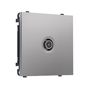 Комплект механизма TV розетки проходной SIGMA Сталь матовый 5-1000 MHz 4dB QUANT PRO Ambrella Volt MS513030 (SP5130, PR211)