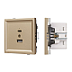 Механизм USB розетки Arlight SCT-TENDO-MUAC-SFPL-GD (5V, 3A, QC3) 054537