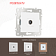 Розетка TV Arte Milano 203.43-1.white