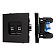 Механизм компьютерной розетки двойной Arlight SCT-TENDO-MPC2-PL-BK (RJ-45, CAT6) 054101