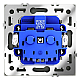 Розетка встраиваемая Voltum S70 с заземлением 16А, (графит) VLS040107
