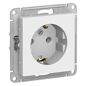 Розетка с/з, 16А Systeme Electric AtlasDesign Бел ATN000143