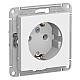 Розетка 2К+З Systeme Electric AtlasDesign 16A 250V белая ATN000143