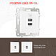 Розетка USB 2.1А+1А Arte Milano 206.46-1.white