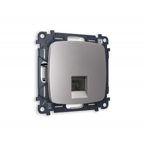 Комплект механизма компьютерной розетки RJ-45(8P8C) CAT6 со шторкой Ambrella Volt Omega MO512010