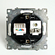 Розетка телевизионная TV + компьютерная RJ-45 Stekker Катрин GLS00-7106-05 черная 49182