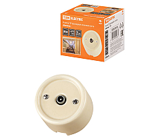 Розетка TV проходная сл. кость Болонь TDM Electric SQ1820-0354
