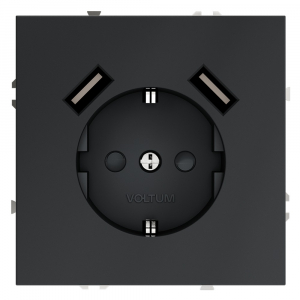 Розетка с USB, А+А Voltum S70 VLS040407