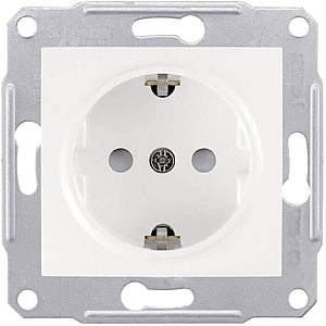 Розетка Schneider Electric Sedna с/з со шторками 16A 250V SDN3000121