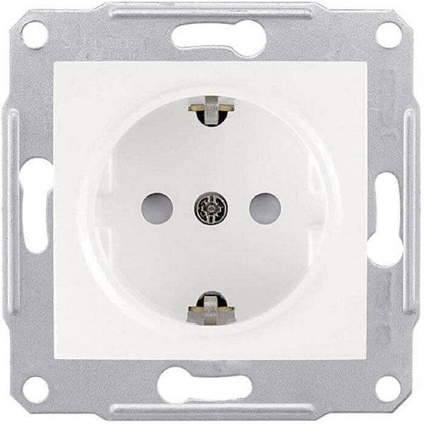 Розетка Schneider Electric Sedna с/з со шторками 16A 250V SDN3000121