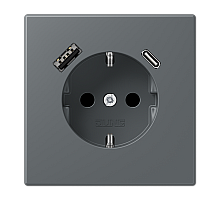 Розетка 2K+З USB Typ AC Jung LC1520-15CA202