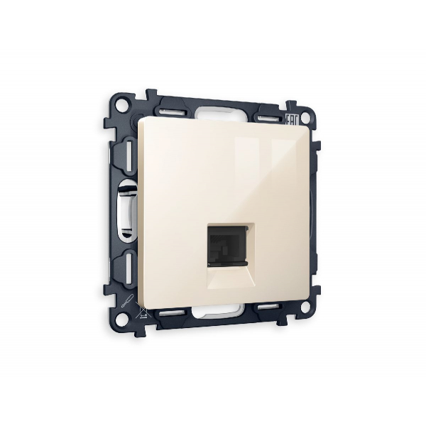 Комплект механизма компьютерной розетки RJ-45(8P8C) CAT6 со шторкой Ambrella Volt Alfa MA312010 Комплект механизма компьютерной розетки RJ-45(8P8C) CAT6 со шторкой Ambrella Volt Alfa MA312010