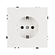 Розетка зк со шторками софт-тач белый кварц Arlight SCT-MEU-SFPL-WH (250V, 16A) 054276(1)