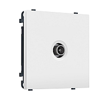 Комплект механизма TV розетки оконечной SIGMA Белый матовый 50-870 MHz 1dB QUANT PRO Ambrella Volt MS133010 (SP1330, PR202)