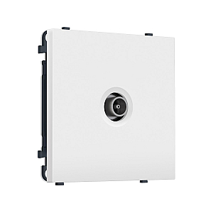 Комплект механизма TV розетки оконечной SIGMA Белый матовый 50-870 MHz 1dB QUANT PRO Ambrella Volt MS133010 (SP1330, PR202)