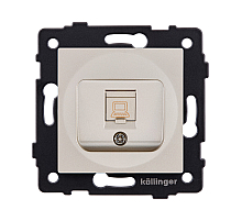 Розетка Ethernet RJ45 Cat.6, золотой Kollinger REA-018GD для Aspekt, Eleganz, Reflex