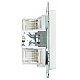 Розетка компьютерная 2-местная RJ-45 (механизм) Stekker GLS00-7109-01 Катрин, белый 50003