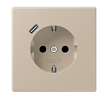 Розетка 2K+З USB Typ C Jung LC1520-18C243