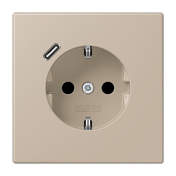 Розетка 2K+З USB Typ C Jung LC1520-18C243