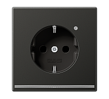 Розетка Schuko с LED подсветкой Jung AL1520-OANLNW
