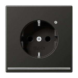 Розетка Schuko с LED подсветкой Jung AL1520-OANLNW