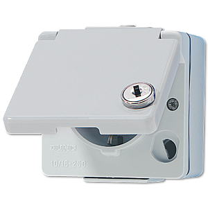 Розетка штепсельная Schuko Jung 620WSL