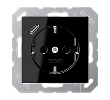 Розетка 2K+З USB Typ C Jung A1520-18CSW