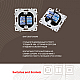 Розетка телефонная RJ11 + компьютерная RJ45 Arte Milano 206.44-1.black
