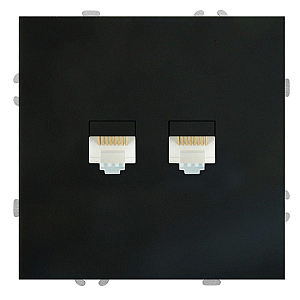 Розетка компьютерная 2-местная RJ-45 Stekker RST00-5111-05 Эмили 49848
