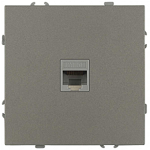 Розетка Эра Galaxy 15-3107-07 информационная RJ45 IP20 титан Б0070747