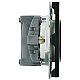 Розетка 2P+PE Stekker Эмили со шторками черный уголь RST16-5110-05 49854
