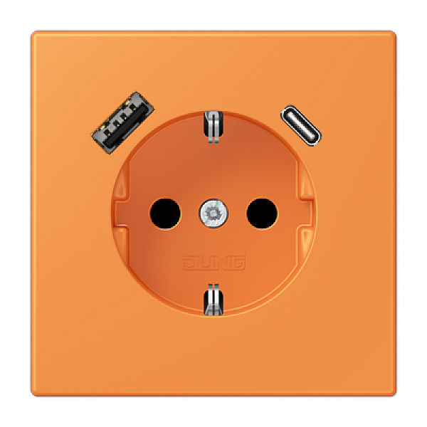 Розетка 2K+З USB Typ AC Jung LC1520-15CA225