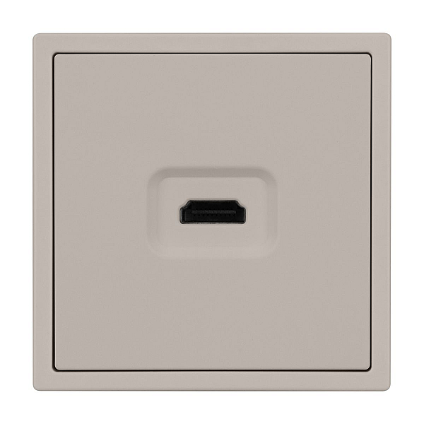 Механизм HDMI розетки Arlight SCT-NOBE-MHD1-SFPL-CA (Кашемир) 061842