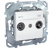 Розетка R-TV/SAT проходная Schneider Electric Unica MGU5.456.18ZD