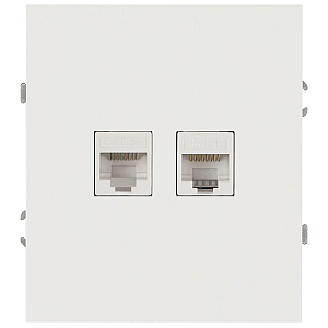 Розетка Эра Arktik 16-3108-08 информационная двойная 2XRJ45 белый матовый Б0070491