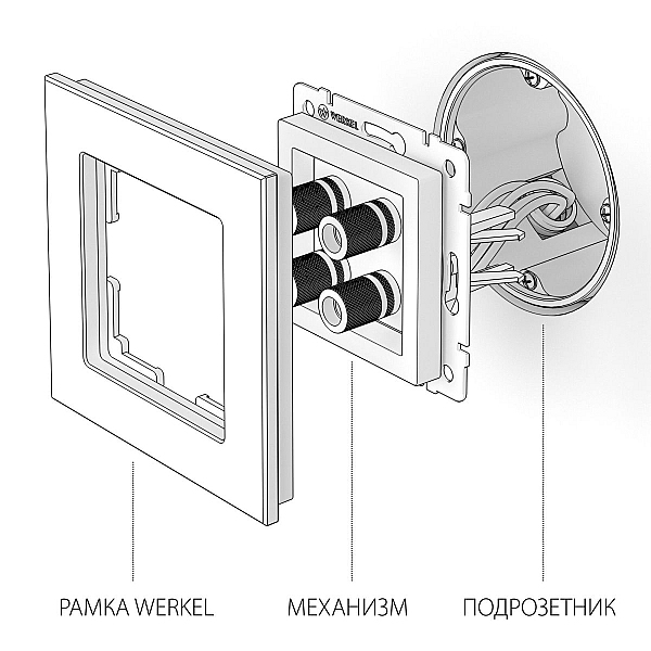 Акустическая розетка Werkel W1185006 4690389157660 a050879