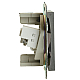 Розетка телевизионная TV + компьютерная RJ-45 Stekker Катрин графит GLS00-7106-06 49417