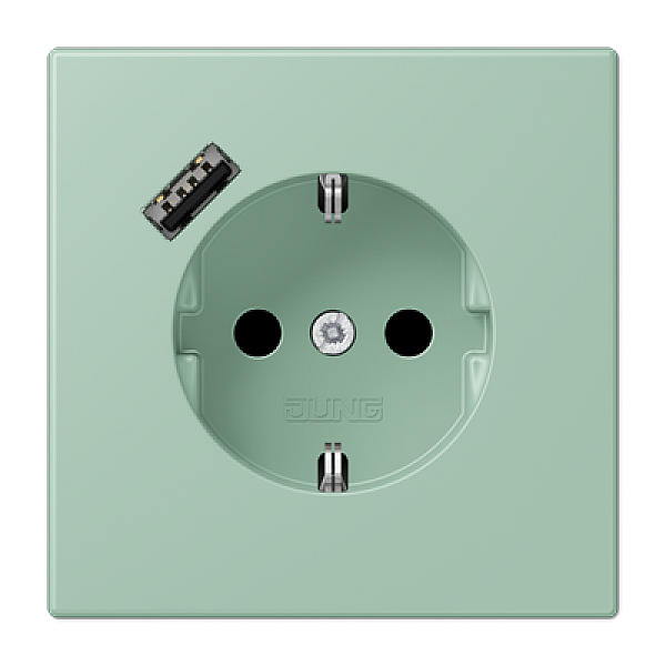 Розетка 2K+З USB Typ A Jung LC1520-18A217