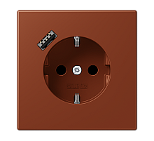 Розетка 2K+З USB Typ A Jung LC1520-18A247