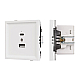 Механизм USB розетки Arlight SCT-TENDO-MUAC-SFPL-WH (5V, 3A, QC3) 054539