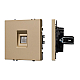 Розетка компьютерная софт-тач золотой песок Arlight SCT-MPC1-SFPL-GD (RJ-45, CAT6) 054306(1)