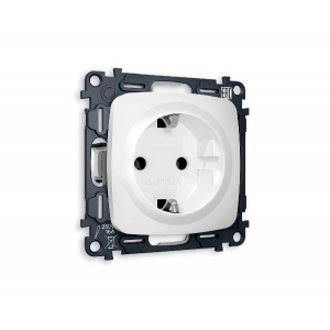Комплект механизма розетки с/з на винтовых зажимах Ambrella Volt Omega MO126010