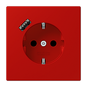 Розетка 2K+З USB Typ A Jung LC1520-18A227