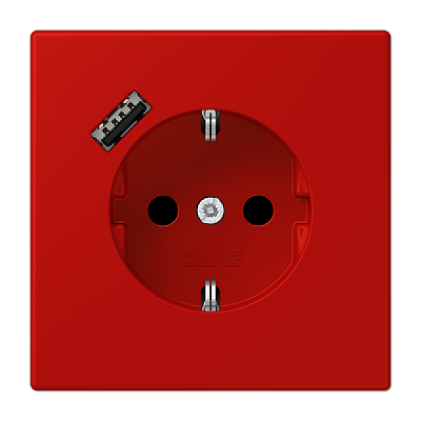 Розетка 2K+З USB Typ A Jung LC1520-18A227
