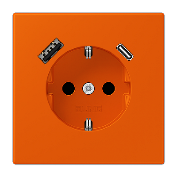 Розетка 2K+З USB Typ AC Jung LC1520-15CA260