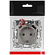 Розетка ЭРА Серия 12 12-4108-16 2P+E 16A-250В со шторками с USB type-A+C 5В-3А титан Б0067762