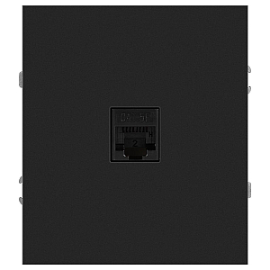 Розетка Эра Arktik 16-3107-05 информационная RJ45 антрацит Б0070478